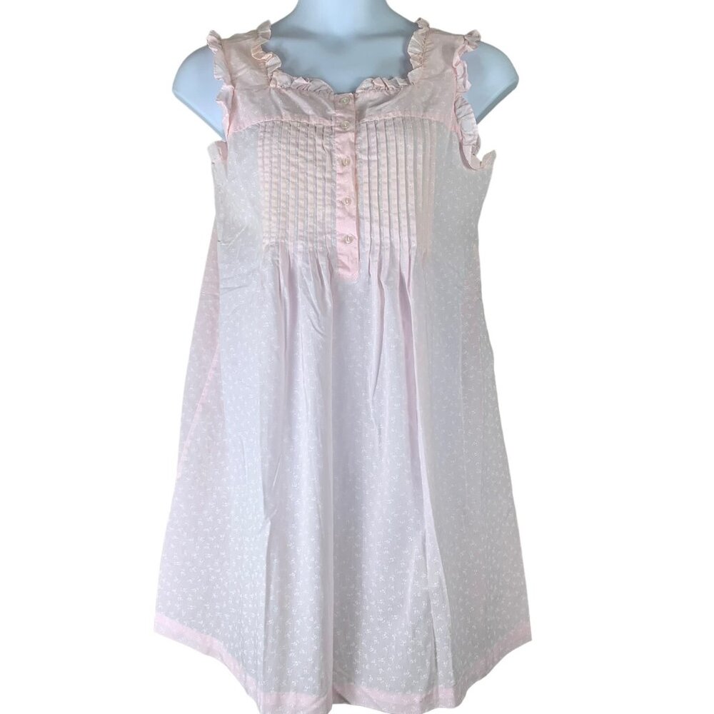 Vintage Nightgown Size Large Barad Co Sleeveless Light Pink Short Knee Length